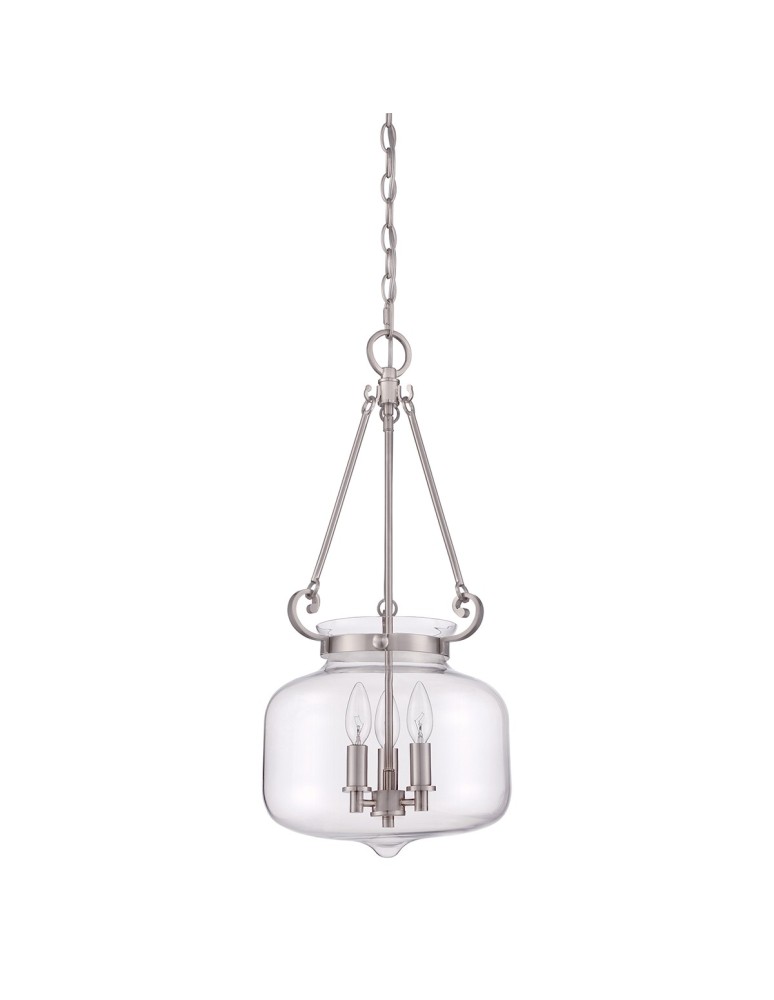 Elstead STEWART Wisząca E14 3x60W Nikiel QZ-STEWART-BN