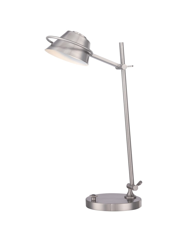 Lampy stołowe do czytania - Elstead SPENCER Lampa Stołowa LED 1x7W Nikiel QZ-SPENCER-TL-BN - produkt kolory-swiatla.pl 1