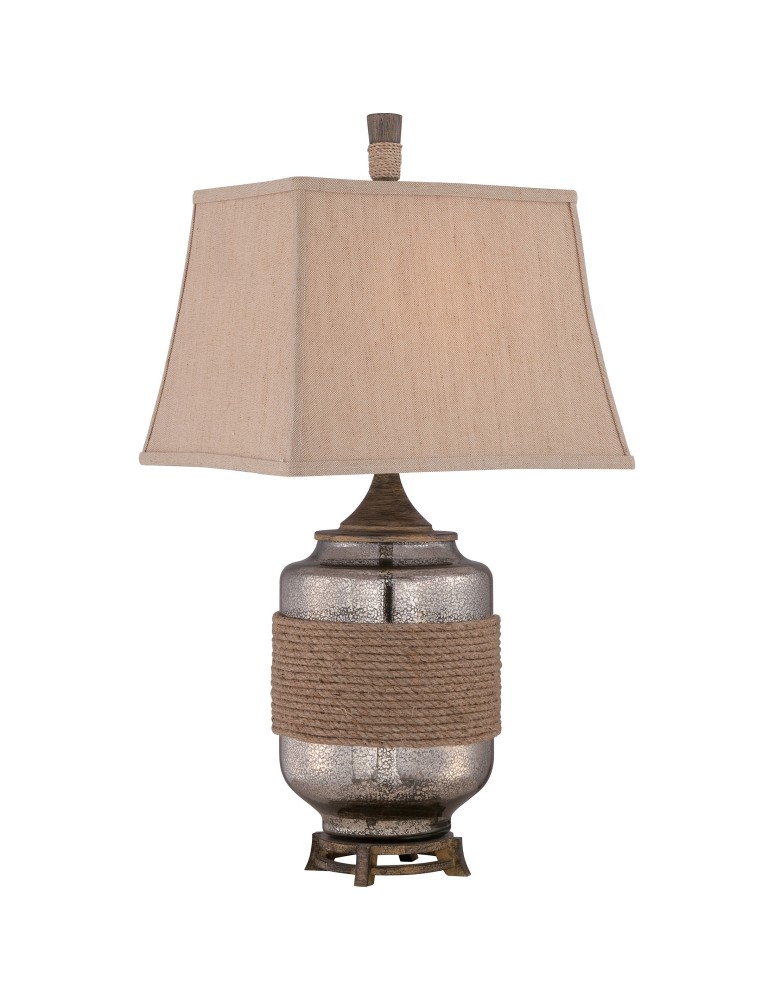 Lampy stołowe z abażurem - Elstead RIGGING Lampa Stołowa E27 1x100W Beżowy QZ-RIGGING - produkt kolory-swiatla.pl 1