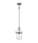 Lampy wiszące w stylu nowojorskim - Elstead PENN STATION Wisząca E27 1x60W Brązowy QZ-PENN-STATION-S-WT - product 1