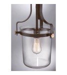 Lampy wiszące w stylu nowojorskim - Elstead PENN STATION Wisząca E27 1x60W Brązowy QZ-PENN-STATION-S-WT - product 4