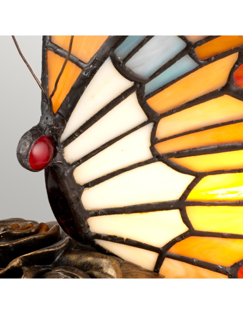 Elstead TIFFANY ANIMAL LAMPS Lampa Stołowa w Kształcie Motyla G9 1x3W Brązowy QZ-OBUTTERFLY-TL