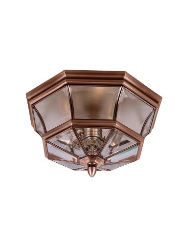 Elstead NEWBURY Plafon E14 3x40W IP44 Miedziany QZ-NEWBURY-F-AC