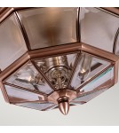 Lampy zewnętrzne sufitowe - Elstead NEWBURY Plafon E14 3x40W IP44 Miedziany QZ-NEWBURY-F-AC - product 2