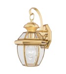 Kinkiety zewnętrzne - Elstead NEWBURY Kinkiet E27 1x150W IP44 Mosiądz QZ-NEWBURY2-S-PB - produkt 1