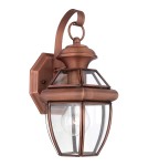 Kinkiety zewnętrzne - Elstead NEWBURY Kinkiet E27 1x60W IP44 Miedziany QZ-NEWBURY2-S-AC - produkt 1