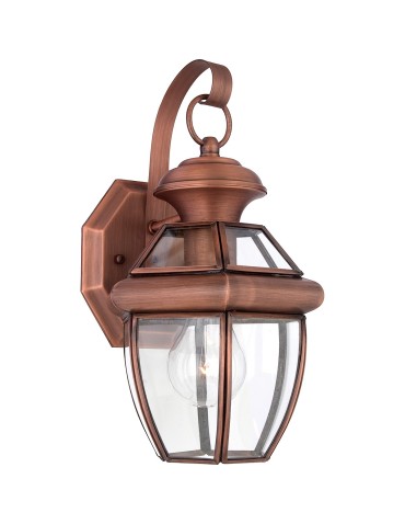 Elstead NEWBURY Kinkiet E27 1x60W IP44 Miedziany QZ-NEWBURY2-S-AC