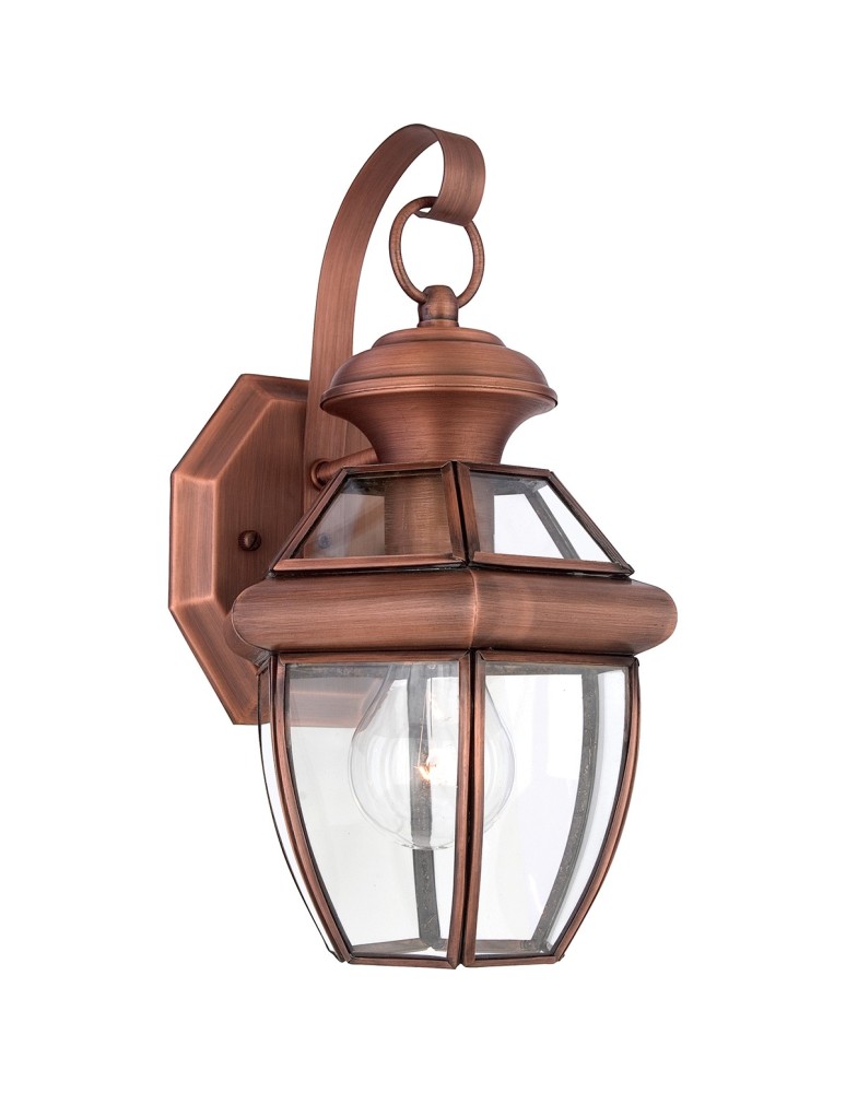 Elstead NEWBURY Kinkiet E27 1x60W IP44 Miedziany QZ-NEWBURY2-S-AC