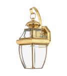 Kinkiety zewnętrzne - Elstead NEWBURY Kinkiet E27 1x150W IP44 Mosiądz QZ-NEWBURY2-M-PB - product 1