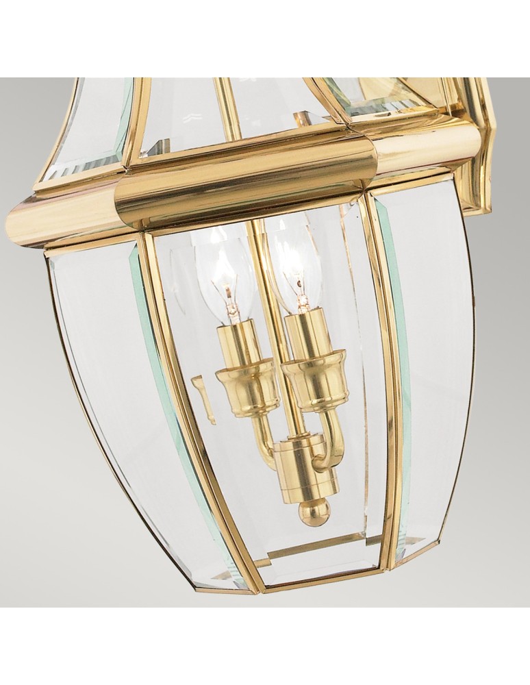 Elstead NEWBURY Kinkiet E14 2x60W IP44 Mosiądz QZ-NEWBURY2-L-PB