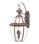 Kinkiety zewnętrzne - Elstead NEWBURY Kinkiet E14 2x60W IP44 Miedziany QZ-NEWBURY2-L-AC - product 1