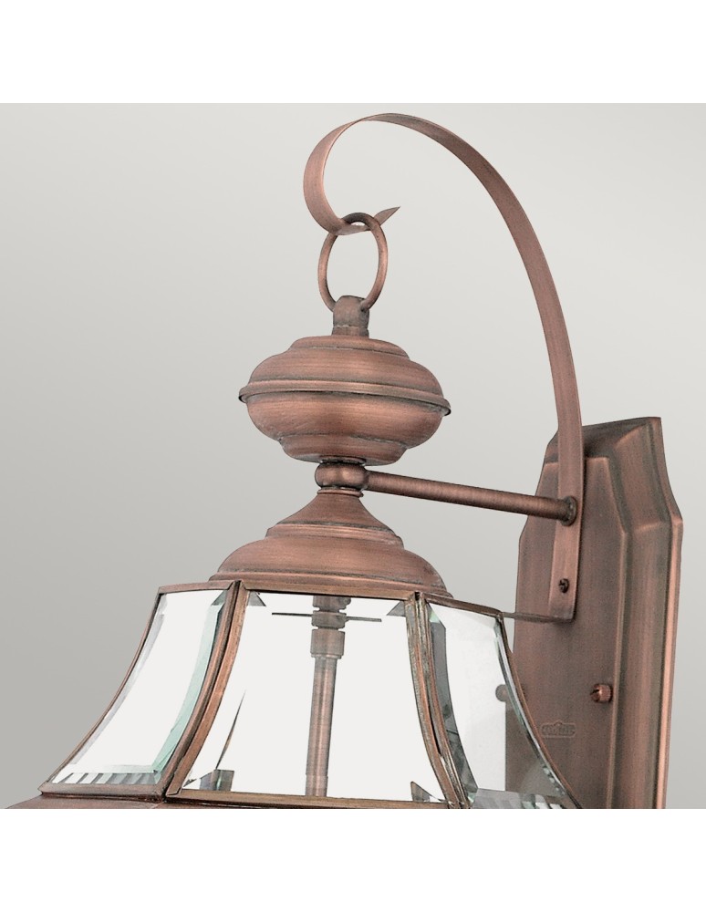 Kinkiety zewnętrzne - Elstead NEWBURY Kinkiet E14 2x60W IP44 Miedziany QZ-NEWBURY2-L-AC - product kolory-swiatla.pl 2