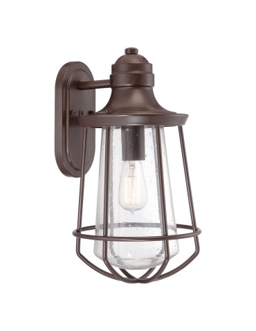 Elstead MARINE Kinkiet E27 1x60W IP44 Brązowy QZ-MARINE-L