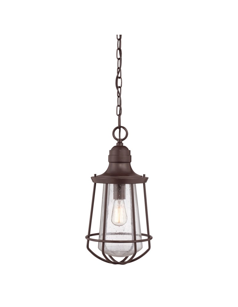 Lampy wiszące - Elstead MARINE Wisząca E27 1x60W Brązowy QZ-MARINE8-L - produkt kolory-swiatla.pl 1