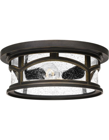Elstead MARBLEHEAD Plafon E27 2x40W IP44 Brązowy QZ-MARBLEHEAD-F