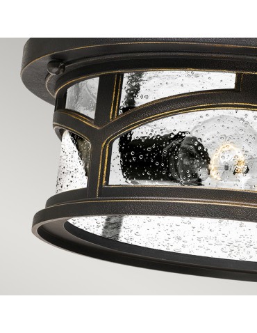 Elstead MARBLEHEAD Plafon E27 2x40W IP44 Brązowy QZ-MARBLEHEAD-F - product 2