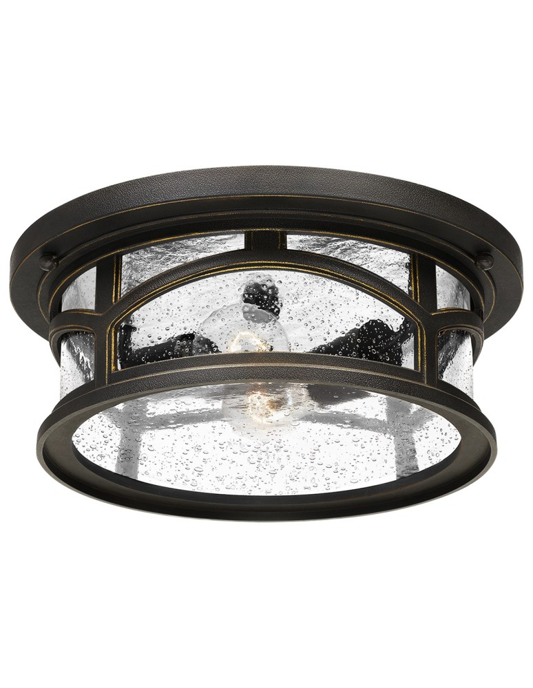 Elstead MARBLEHEAD Plafon E27 2x40W IP44 Brązowy QZ-MARBLEHEAD-F