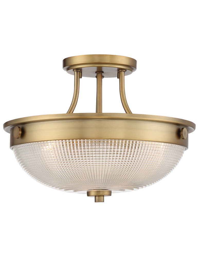 Lampy sufitowe retro - Elstead MANTLE Wisząca E27 2x60W Mosiądz QZ-MANTLE-SF-WS - produkt kolory-swiatla.pl 1