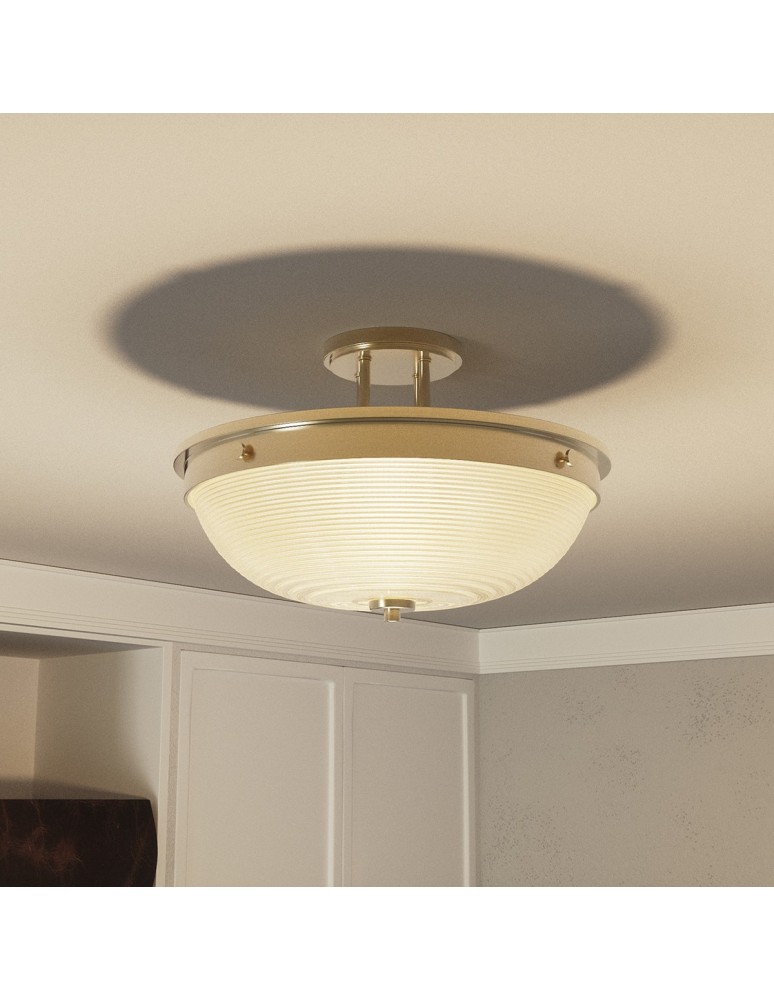 Elstead MANTLE Wisząca E27 2x60W Mosiądz QZ-MANTLE-SF-WS