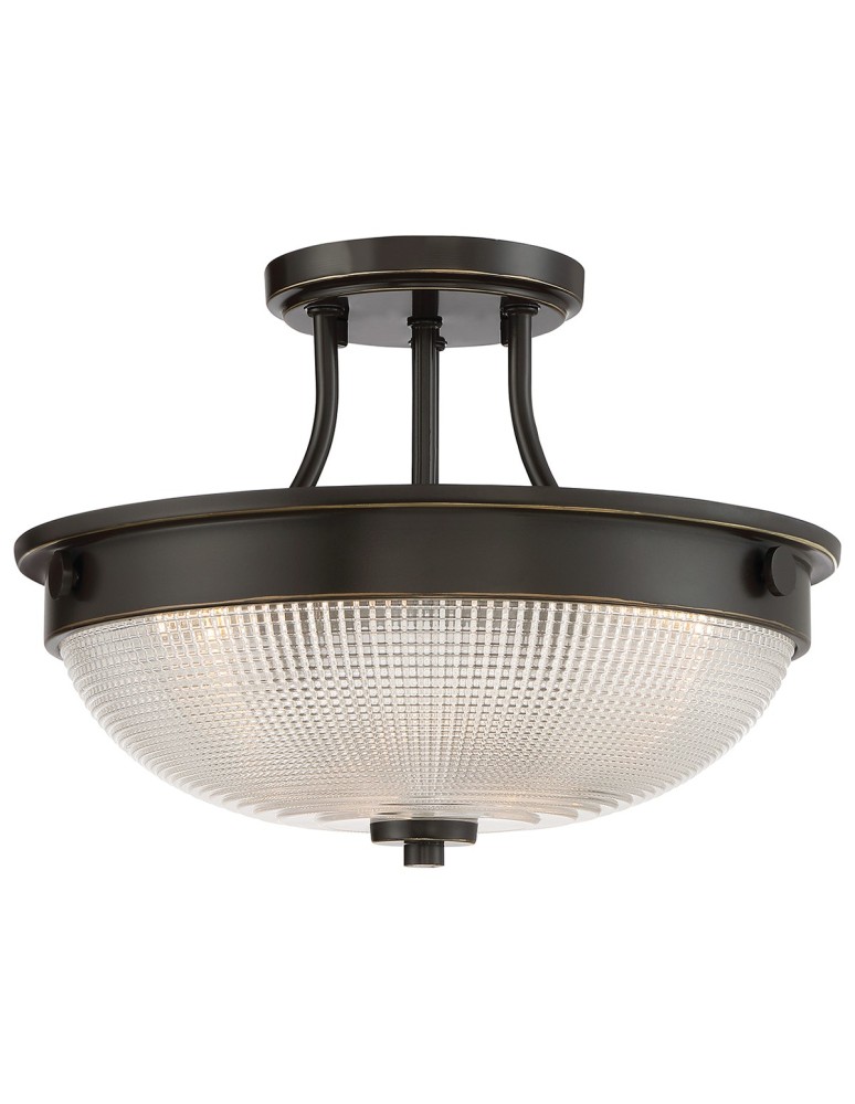 Lampy sufitowe retro - Elstead MANTLE Wisząca E27 2x60W Brązowy QZ-MANTLE-SF-PN - produkt kolory-swiatla.pl 1