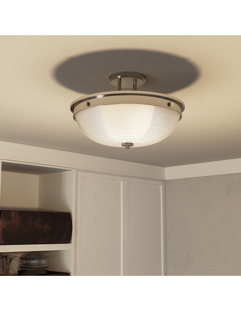 Elstead MANTLE Wisząca E27 2x60W Nikiel QZ-MANTLE-SF-IS
