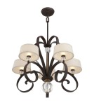 Żyrandole - Elstead MADISON MANOR Żyrandol G9 5x3W Brązowy QZ-MADISON-MANOR5-WT - produkt 4