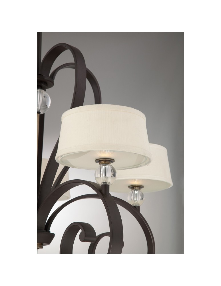 Żyrandole - Elstead MADISON MANOR Żyrandol G9 5x3W Brązowy QZ-MADISON-MANOR5-WT - produkt kolory-swiatla.pl 5