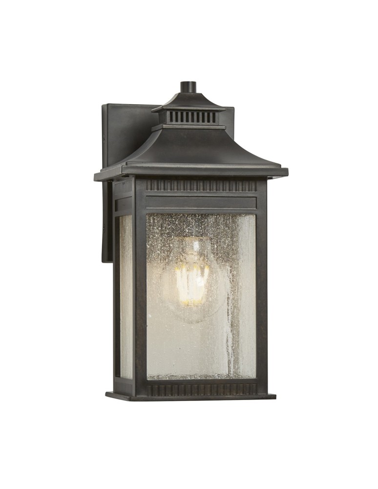 Kinkiety zewnętrzne - Elstead LIVINGSTON Kinkiet E27 1x60W IP44 Brązowy QZ-LIVINGSTON2-S - produkt kolory-swiatla.pl 1