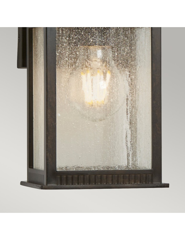 Elstead LIVINGSTON Kinkiet E27 1x60W IP44 Brązowy QZ-LIVINGSTON2-S