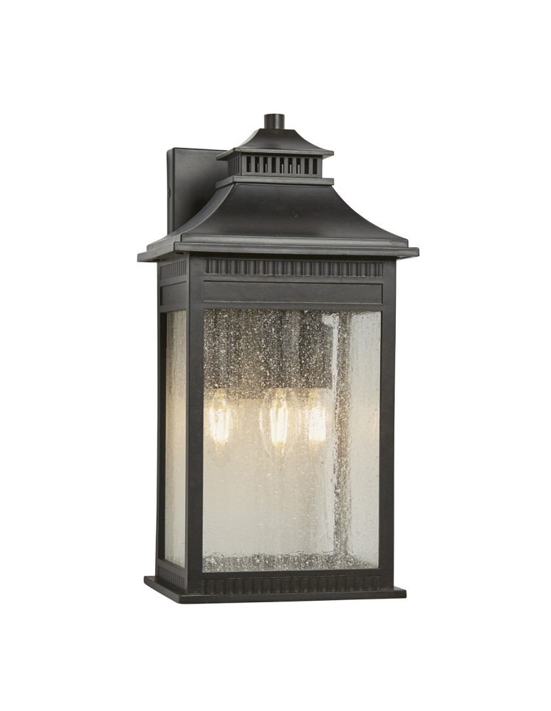 Kinkiety zewnętrzne - Elstead LIVINGSTON Kinkiet E14 3x40W IP44 Brązowy QZ-LIVINGSTON2-L - produkt kolory-swiatla.pl 1