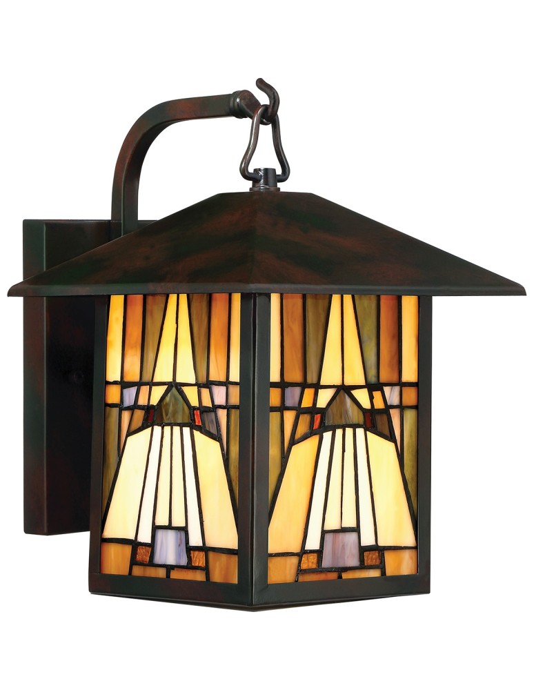 Kinkiety zewnętrzne - Elstead INGLENOOK OUTDOOR Kinkiet Zewnętrzny E27 1x60W IP44 Brązowy QZ-INGLENOOK2-M - produkt kolory-swiatla.pl 1