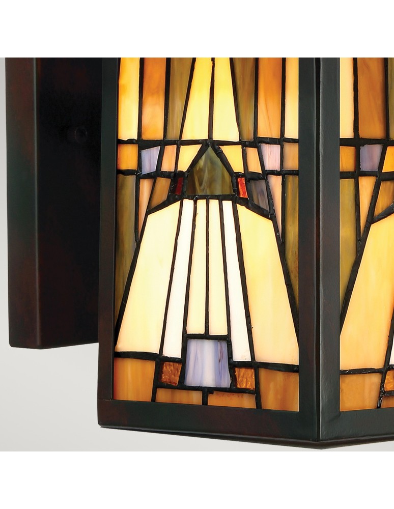 Elstead INGLENOOK OUTDOOR Kinkiet Zewnętrzny E27 1x60W IP44 Brązowy QZ-INGLENOOK2-M