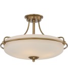 Lampy sufitowe retro - Elstead GRIFFIN Wisząca E27 4x100W Mosiądz QZ-GRIFFIN-SFM-WS - product 1