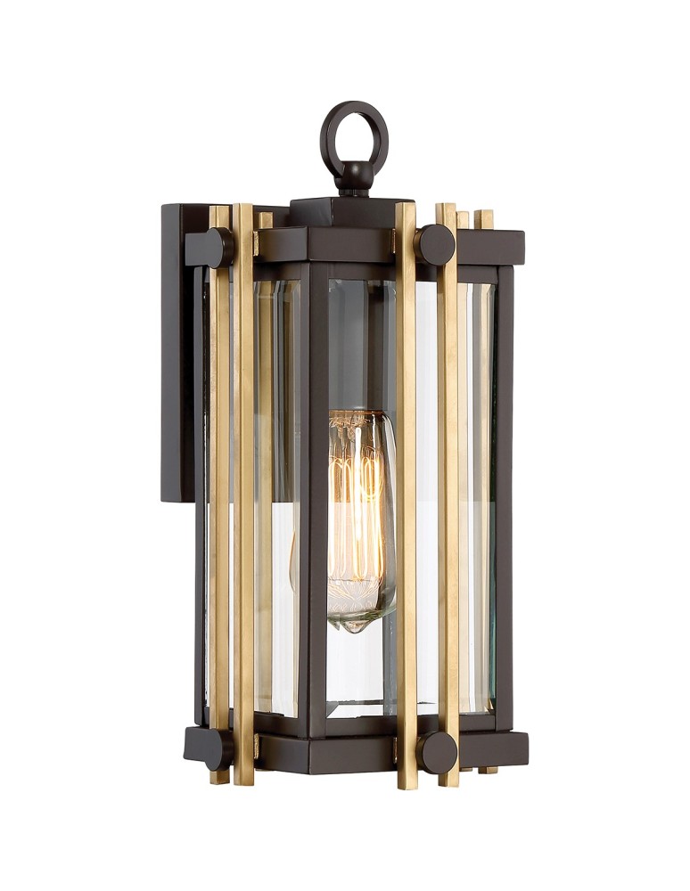 Kinkiety zewnętrzne - Elstead GOLDENROD Kinkiet E27 1x100W IP44 Brązowy QZ-GOLDENROD2-S - produkt kolory-swiatla.pl 1