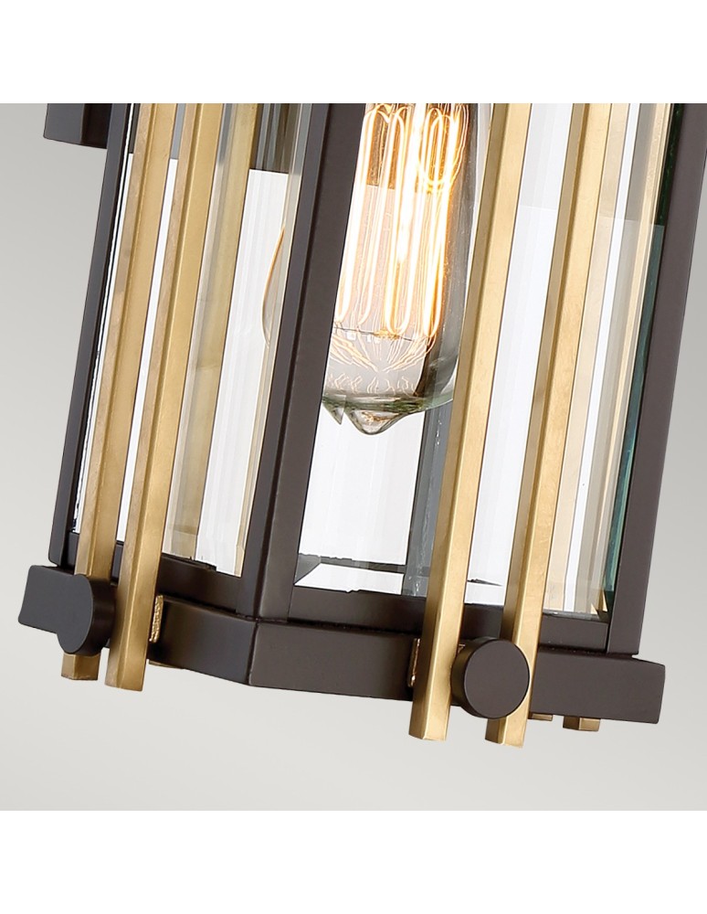 Elstead GOLDENROD Kinkiet E27 1x100W IP44 Brązowy QZ-GOLDENROD2-S