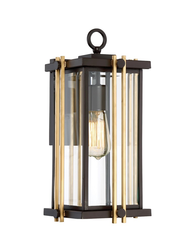 Kinkiety zewnętrzne - Elstead GOLDENROD Kinkiet E27 1x100W IP44 Brązowy QZ-GOLDENROD2-M - produkt kolory-swiatla.pl 1
