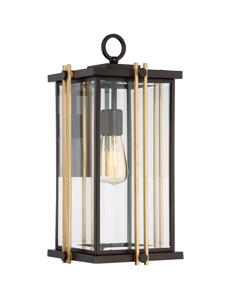 Kinkiety zewnętrzne - Elstead GOLDENROD Kinkiet E27 1x100W IP44 Brązowy QZ-GOLDENROD2-L - produkt kolory-swiatla.pl 1