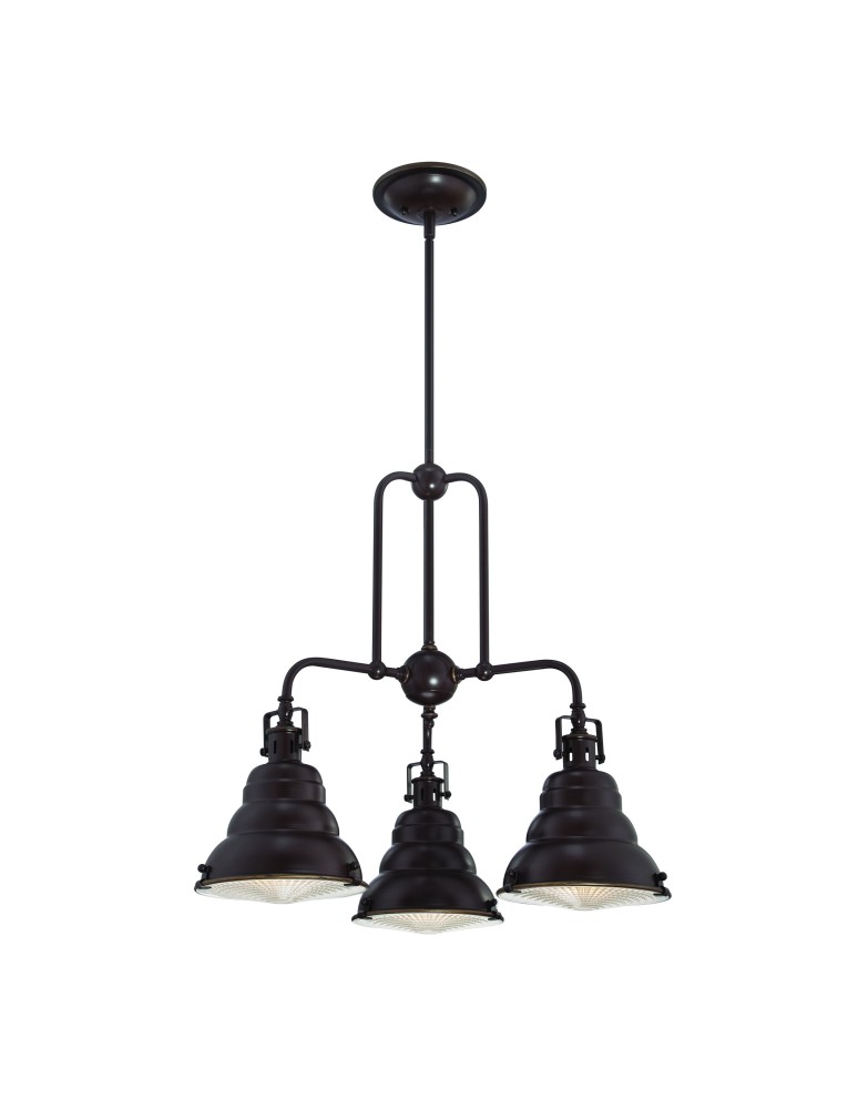 Lampy wiszące potrójne - Elstead EASTVALE Żyrandol E27 3x60W Brązowy QZ-EASTVALE3 - produkt kolory-swiatla.pl 1