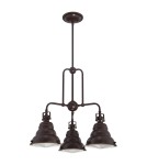 Lampy wiszące potrójne - Elstead EASTVALE Żyrandol E27 3x60W Brązowy QZ-EASTVALE3 - produkt 2