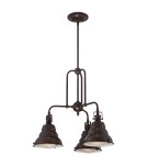 Lampy wiszące potrójne - Elstead EASTVALE Żyrandol E27 3x60W Brązowy QZ-EASTVALE3 - produkt 4