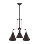 Lampy wiszące potrójne - Elstead EASTVALE Żyrandol E27 3x60W Brązowy QZ-EASTVALE3 - produkt 5