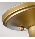 Plafony hermetyczne - Elstead DUBLIN Plafon E27 1x60W IP44 Mosiądz QZ-DUBLIN-SF-PNBR - product 3