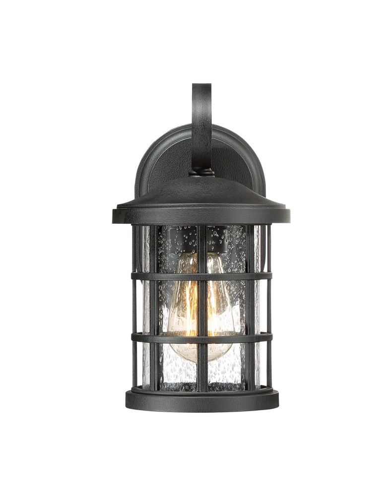 Elstead CRUSADE Kinkiet E27 1x60W IP44 Czarny QZ-CRUSADE-S-BLK