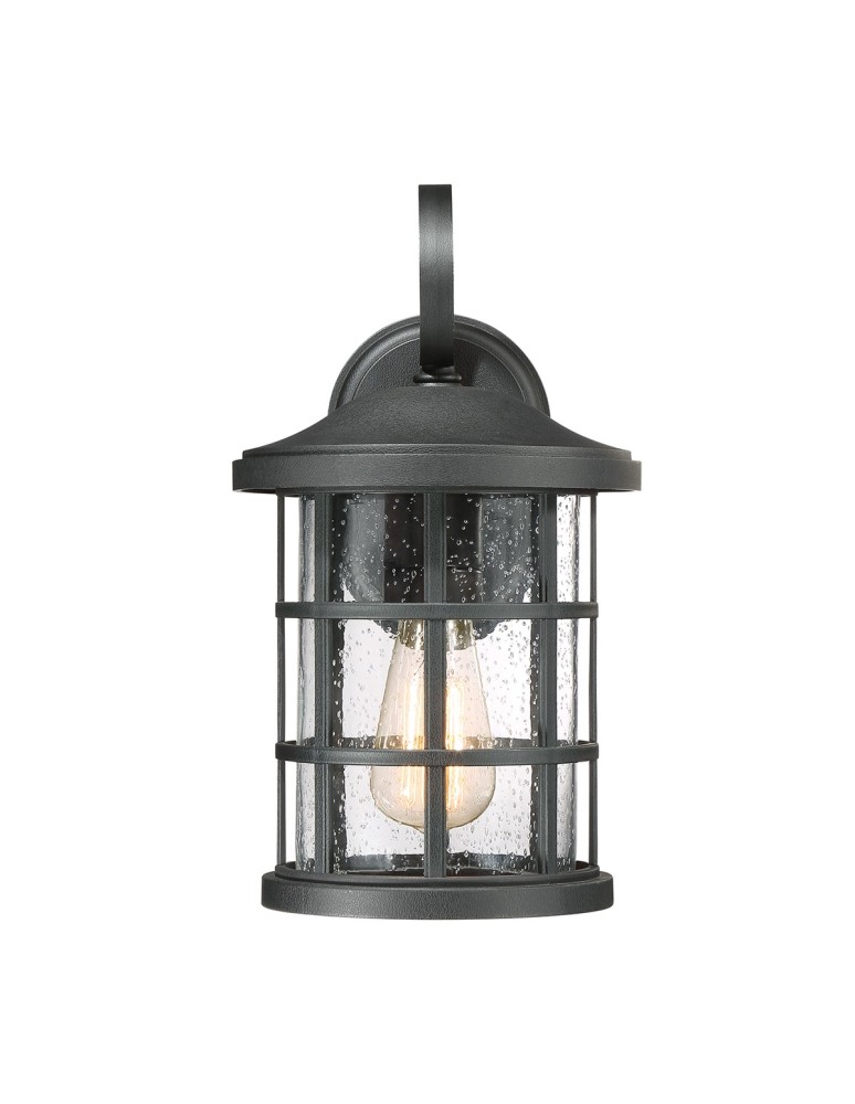Elstead CRUSADE Kinkiet E27 1x60W IP44 Czarny QZ-CRUSADE-M-BLK