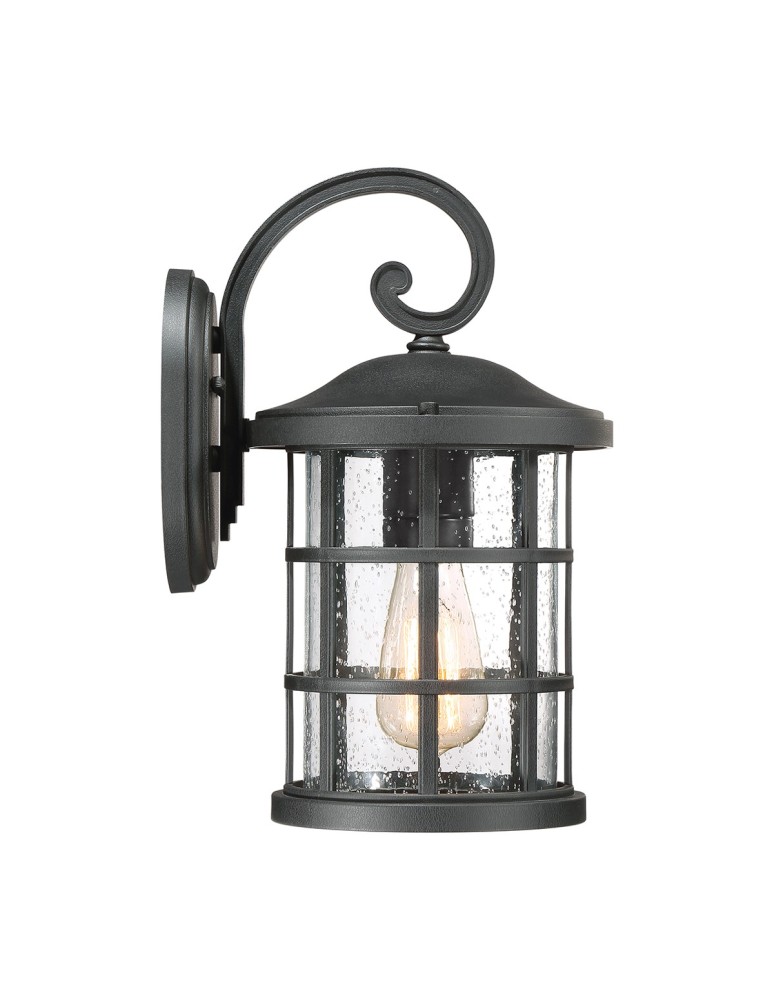 Elstead CRUSADE Kinkiet E27 1x60W IP44 Czarny QZ-CRUSADE-M-BLK