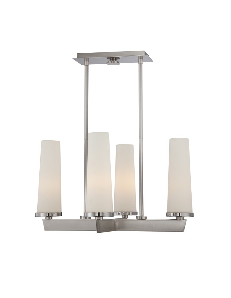 Elstead CHELSEA LOFT Żyrandol E27 4x100W Nikiel QZ-CHELSEA-LOFT4