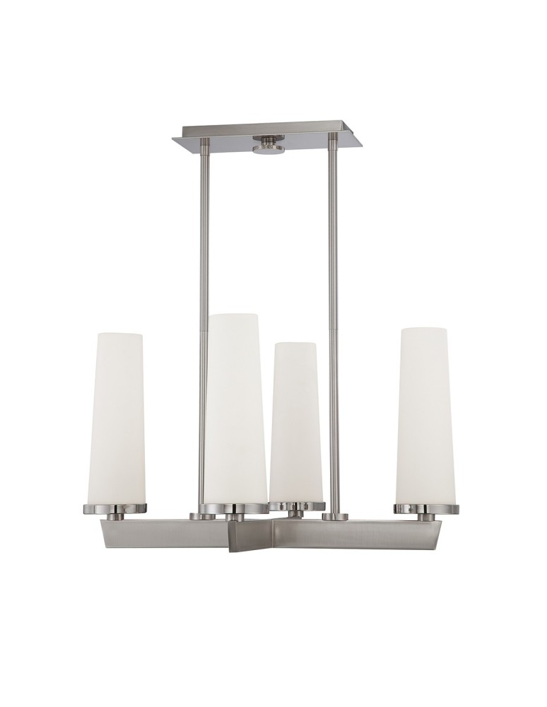 Elstead CHELSEA LOFT Żyrandol E27 4x100W Nikiel QZ-CHELSEA-LOFT4