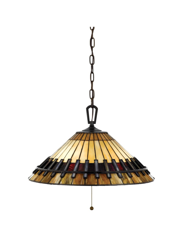Lampy wiszące - Elstead CHASTAIN Wisząca E27 3x60W Brązowy QZ-CHASTAIN-P - produkt kolory-swiatla.pl 1