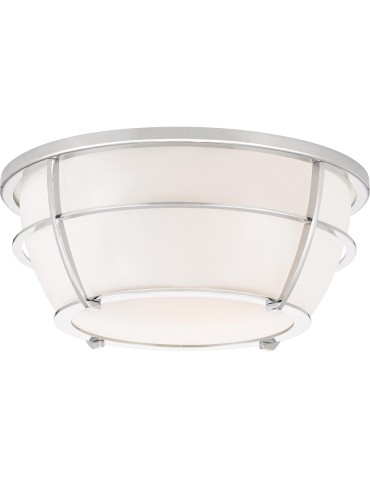 Elstead CHANCE Plafon E27 2x60W Chrom QZ-CHANCE-F-PC