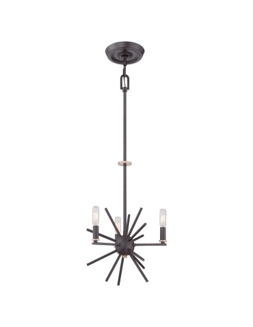 Elstead CARNEGIE Żyrandol E14 3x60W Brązowy QZ-CARNEGIE3